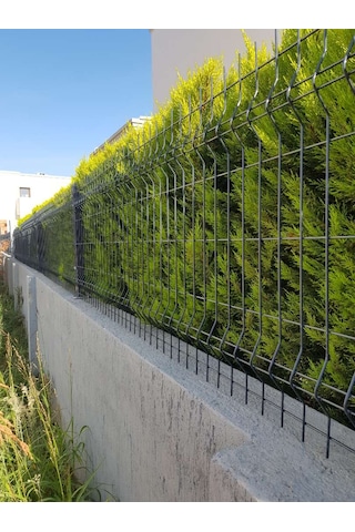 150'lik Panel Çit Takım 5 Mt + 1 Direk Avantaj Paket - Antrasit Gri