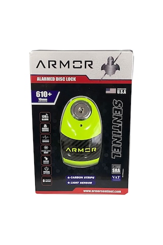 Armor 610 MVA Plus Alarmlı Disk Kilidi (10 mm.) Yeni Version