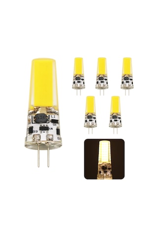 G4 Led Ampül 12 Volt 9 Watt ( Beyaz ışık ve Sarı ışık) 5 Adet