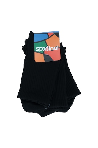Sporjinal Soprjinal Siyah 3'lü Çorap Bss-p315 Siyah