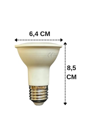 Şavk 7w 6500k Beyaz Işık Par20 E27 Led Spot Ampul Diğer