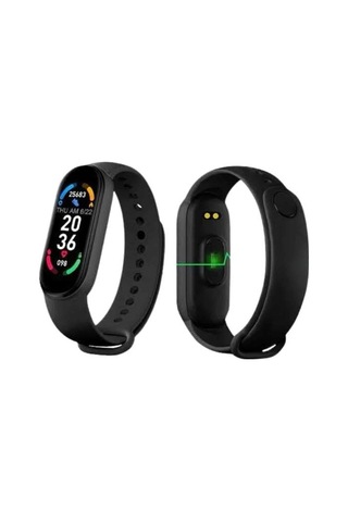 M6 Akıllı Bileklik Siyah Adımsayar Spor Takibi Android Ve Apple Uyumlu iOS Uyumlu - Uuczzzm6bileklikkk3