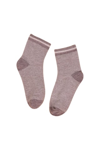 Erkek Çocuk Çorap Soket 4 Çift Siyah-lacivert-kahve-yeşil-1884 ÇoK Renkli