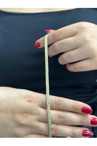 14 Ayar Altın Zincir Bileklik 1326 Çok Renkli