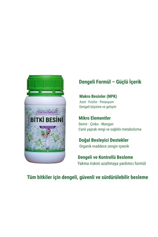 Doktor Bahçem Genel Bitki Besini 500 Ml İç Ve Dış Mekân Tüm Bitkiler İçin Genel Kullanım Bitki Besini 1000 Ml
