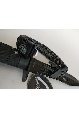 Paracord Ateş Başlatıcılı Paraşüt Ipi Bileklik Çok Renkli