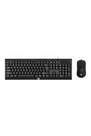 Hp Km100 Kablolu Klavye Mouse Set İngilice Q Optik