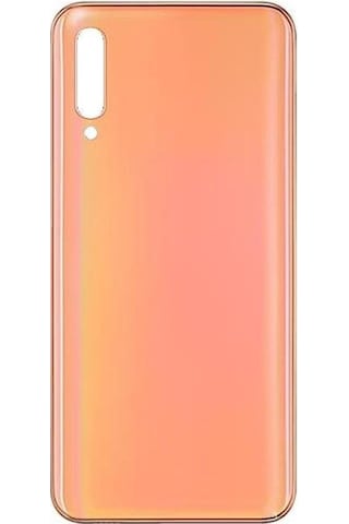 Samsung Galaxy Uyumlu A50 A505f Pil Kapağı Logolu - Turuncu Turuncu