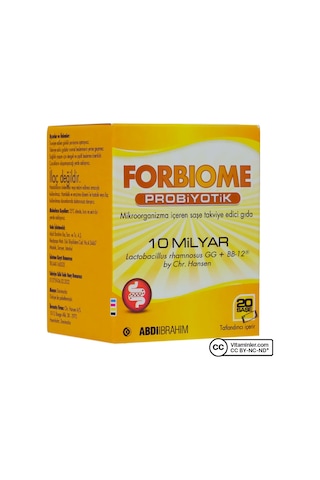 Forbiome Probiyotik 20 Saşe Aromasız