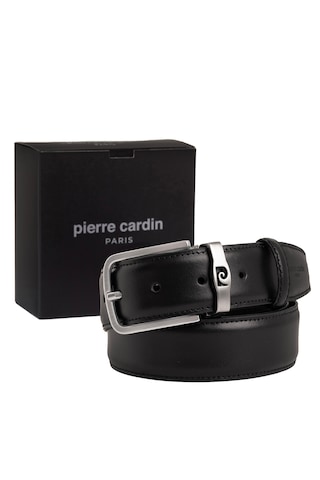 Pierre Cardin Deri Erkek Kemer En 3,5 Cm Pc0anlsz Siyah