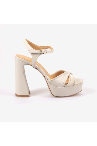 Kemal Tanca Hawen Angels Kadın Gece & Abiye Ayakkabı 380-72 Off White