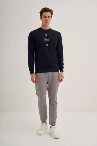 Cazador 3 İplik Erkek Lacivert Sweatshirt 5222 Lacivert