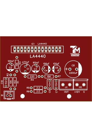 19 Watt Mono Tek Kanal Rms Amfi Devresi Class Ab La4440