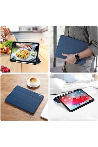 Dux Ducis iPad Uyumlu Air 4 10.9 Kılıf Kalem Yerli Soft Tpu Mıknatıslı Kılıf Domo - 5775 Tablet Kılıfı