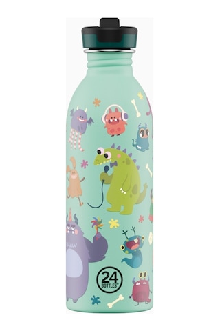Kids Bottle Spooky Friends Pipetli Paslanmaz Çelik Çocuk Su Matarası 500 Ml Renkli