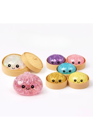 Çin Mantısı Simli Dev Boy Xl Squishy Dumpling Özel Kutulu Stres Giderici Oyuncak
