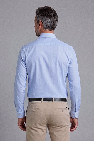Xint Bisse Mavi Regular Fit Pamuk Cepsiz Uzun İtalyan Yaka Gömlek Bsgmczg25551 D35