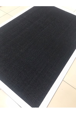 Liparis Sisal Halı Dc482 Serisi Oturma Salon Yatak Odası Halısı Siyah