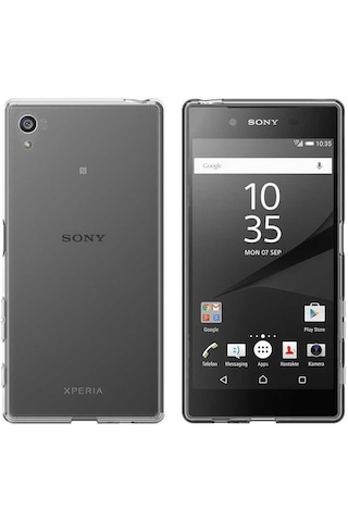 Zore Sony Xperia Z5 Premium Kılıf Msra Süper Silikon Kapak - Renksiz Renksiz