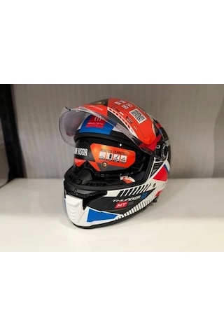 Mt Helmets Mt Thunder 4 Sv Luminence A7 Motosiklet Kaskı Mat Beyaz/mavi