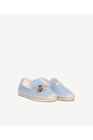 Yargıcı Arı Nakış İşlemeli Espadril 26ykay4031x 021 Mavi