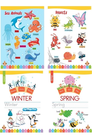 4 - 7 Yaş Ingilizce Eğitim Seti 5 Kitap