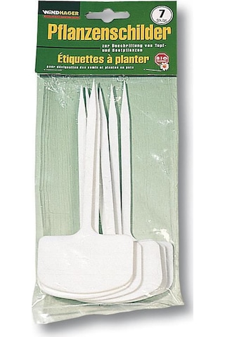 Bitki Etiketi Beyaz Plastik 7 Adet