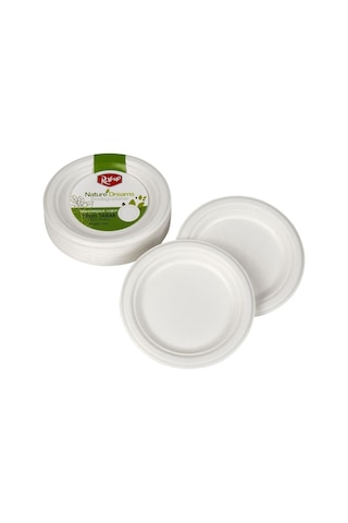 Roll-up Nature Ekolojik Karton Kağıt Parti Tek Kullanımlık Tabak - 18 Cm. - 50 Adetlik 1 Paket Diğer