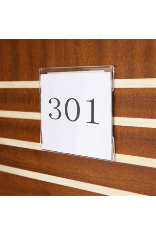 X 6 İnç Akrilik Tabela Tutucu Duvar Montajı, Şeffaf Duvar Çerçevesi 10'lu Paket