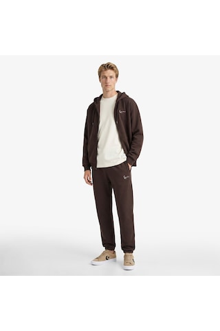 Karl Kani Small Signature Essential Os Zip Erkek Kahverengi Sweatshirt Km-zh021-022-15