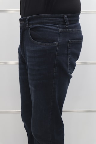 Denim Cartel Dmctekstil Erkek 954 Lacivert Yüksek Bel Rahat Kesim Boru Paça Jean Pantolon