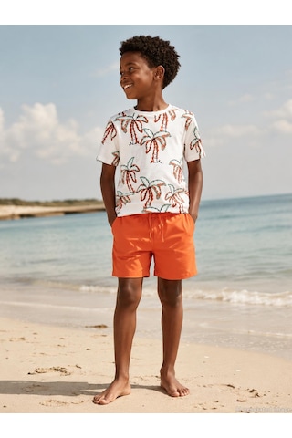 Civil Boys Basic 6-9 Yaş Deniz Şort - Turuncu Oranj