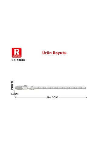 Reobrix 99010 Işın Kılıcı Mavi Yaratıcı Yapı Blok Seti Building Blocks Lightsaber - 629 Parça