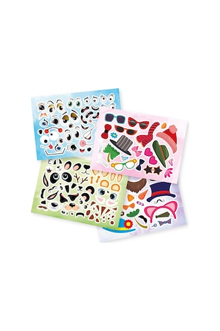 Tükenmeyen Sticker Kitabım - Eğlenceli Yüzler 100+ Tekrar Tekrar Kullanılabilen Sticker