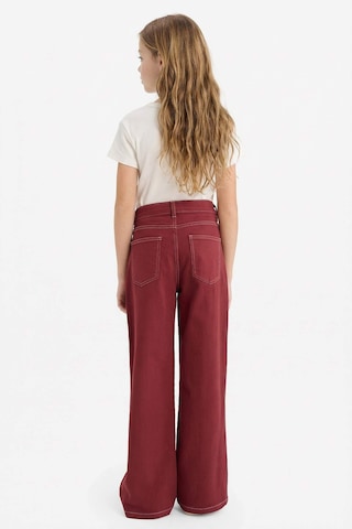 Defacto Kız Çocuk Wide Leg Geniş Paça Gabardin Pantolon G6902a826smbr169 Bordo-br169