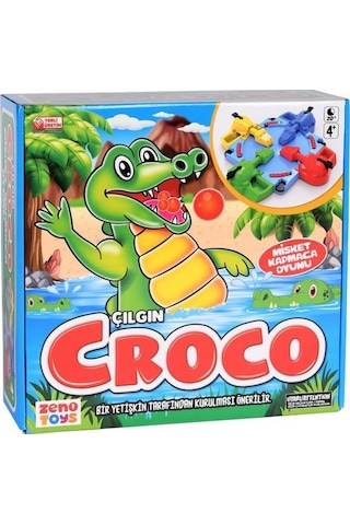 Zeno Toys Zn001 Çılgın Croco Misket Kapmaca Oyunu 4'lü