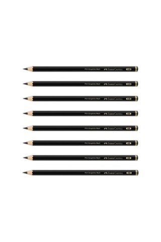 Faber-castell Pitt Matt Dereceli Kurşun Kalem, 4b, Ultra Mat, Parlama Yapmaz, Siyah Beyaz Çizimler İçin, Teknik Çiz Genel