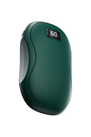 Tenfowee Kışın Taşınabilir El Isıtıcı Ve Powerbank - 3 Ayar, 5000mah Pil, Hızlı Isınma Koyu Yeşil