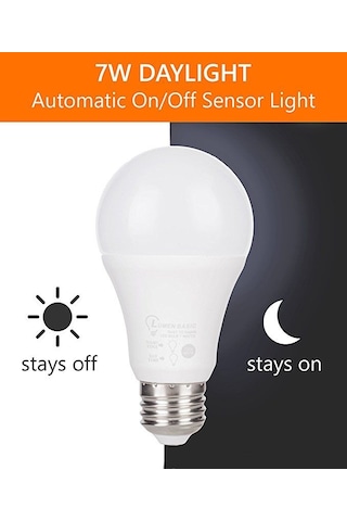 18 Watt Radar Sensörlü E27 Duy Led Ampul Gece Ve Hareket Sensörlü Beyaz Işık 18 W. 1620lm Led Ampul