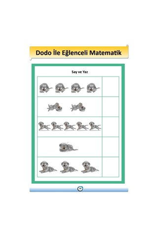 Dodo ile Eğlenceli Matematik Yaz-Sil Kitabı