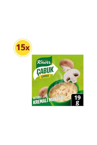 Knorr Çabuk Çorba Kıtırlı Kremalı 15 x 19 G