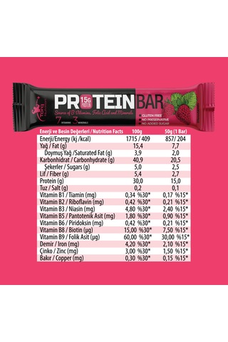 Torq Nutrition Protein Bar Çilek 50 G (1 Adet)