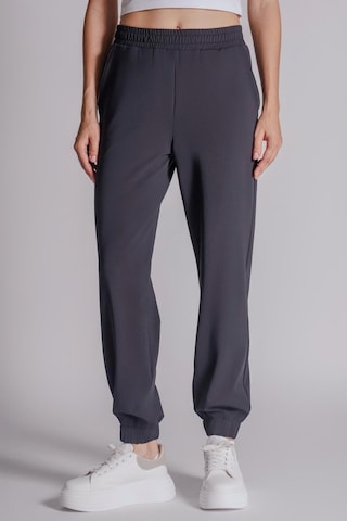 Braccas Kadın Yandan Cepli Beli Ve Paçası Lastikli Relaxed Fit Jogger Pantolon Lacivert Lacivert