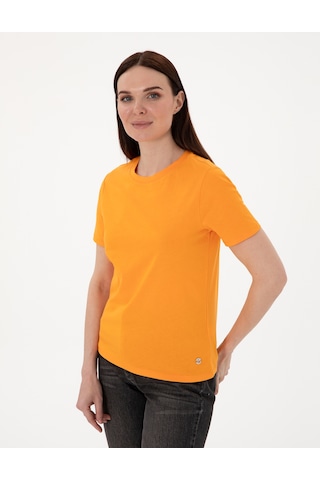 Pierre Cardin Kadın Turuncu Tişört Basic 50305766-vr051 Turuncu