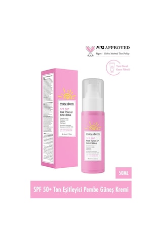 Maruderm Ton Eşitleyici Pembe Güneş Kremi SPF50+ 50 ML