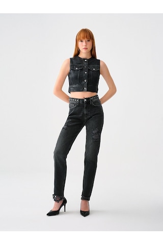 LOFT Slim Fit Kadın Yelek Lf2036163 Q1.v1 Denim