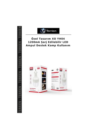 Özel Tasarım Xo Yh04 1200ma Şarj Edilebilir Led Ampul Destek Kamp Kullanım