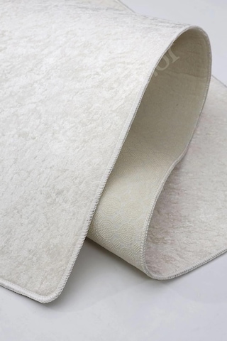 Dijidekor Halı Krem Cool Janjanlı Yıkanabilir Kaymaz Kesme Ince Yolluk Kilim Salon Halısı Modelleri, Janjanlı-krem- Çok Renkli