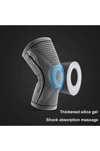 Didadodo Silikon Diz Pedleri Full Diz Brace Askı Patella Medial Destek Güçlü Menisküs Sıkıştırma Koruma Spor Pedleri. Dirsek Ve Amp Dizlik Yeşil, Diz Kapanma Destekli Yeşil