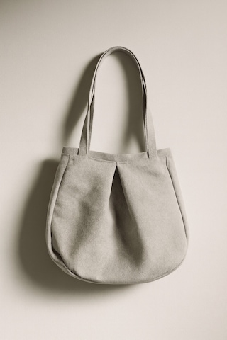Yunusoğlu Home Gri Çok Amaçlı Premium Oversize Düz Orta Boy Kanvas Kadın El Ve Omuz Çantası Grii
